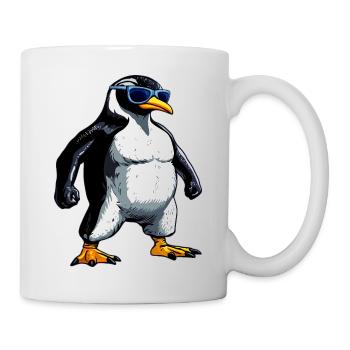 Penguin Bodybuilder - Mug - white - Right