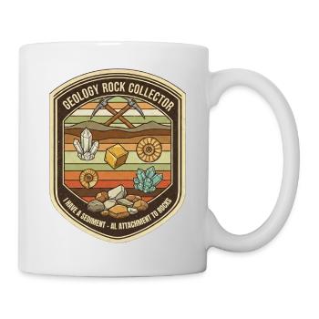 Collecteur de roches en géologie - Science géologue amusante - Mug blanc - blanc - Droite