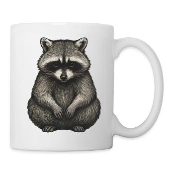 Shadow Raccoon Illustration - Mug - white - Right