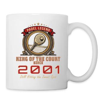 Padel Legend 2001, T-shirt d’anniversaire, Sweat à capuche, Mug - Mug blanc - blanc - Droite