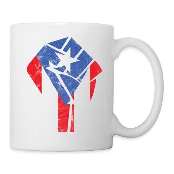 Puerto Rico Fist - Kop/krus - hvid - Højre