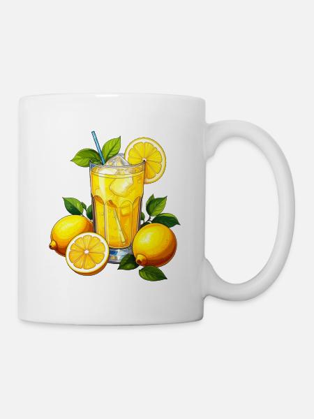 Zitronenlimonade - Tasse - Weiß