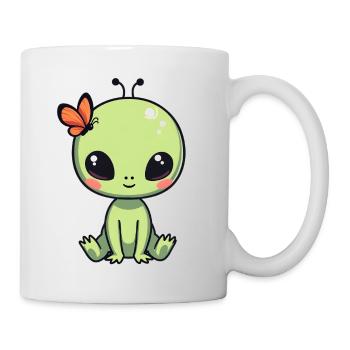 Alien Ausserirdischer - Tasse - Weiß - Rechts