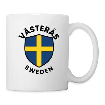 Swedish Flag Shield Emblem - Mug - white - Right