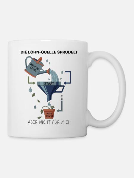Der Staats Trichter - Tasse - Weiß