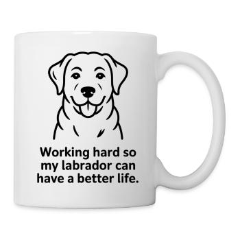 mon labrador peut avoir une vie meilleure - Mug blanc - blanc - Droite