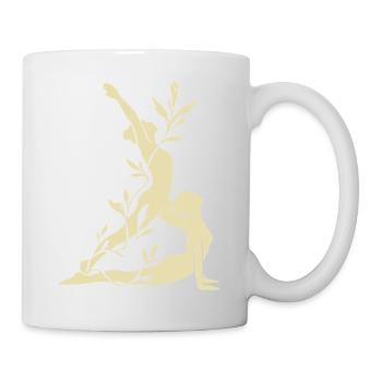 Yoga – Sonnengruß - Tasse - Weiß - Rechts