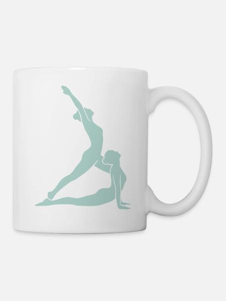 Yoga Silhouette - Mug - white