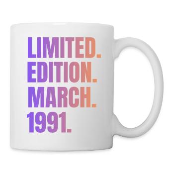 Limitierte Auflage März 1991 - Tasse - Weiß - Rechts