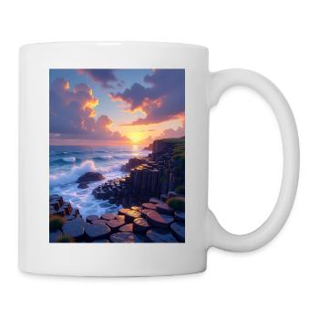 Chaussée des géants, Irlande du Nord - Mug blanc - blanc - Droite