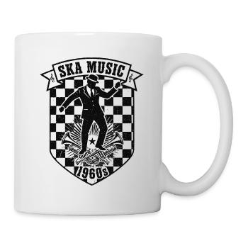 Armoiries SKA MUSIC Années 1960 - Mug blanc - blanc - Droite