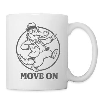 SKLLIGATOR dansant en costume - Mug blanc - blanc - Droite
