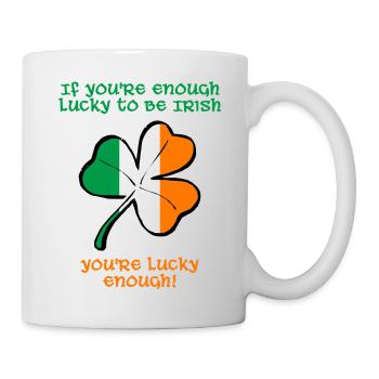 Assez chanceux pour être Irlandais - Mug blanc - blanc - Droite