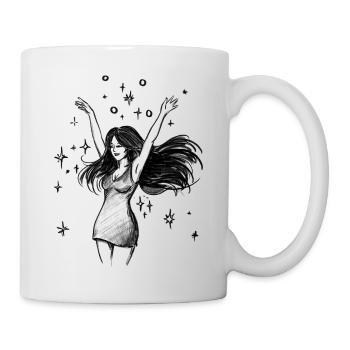 Autonomisation de la femme dansante - Illustration - Mug blanc - blanc - Droite