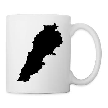 Carte du Liban - Mug blanc - blanc - Droite