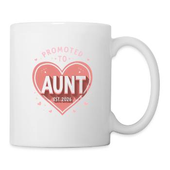 Tante 2026 Tante 2026 Befördert zu Tante 2026 - Tasse - Weiß - Rechts