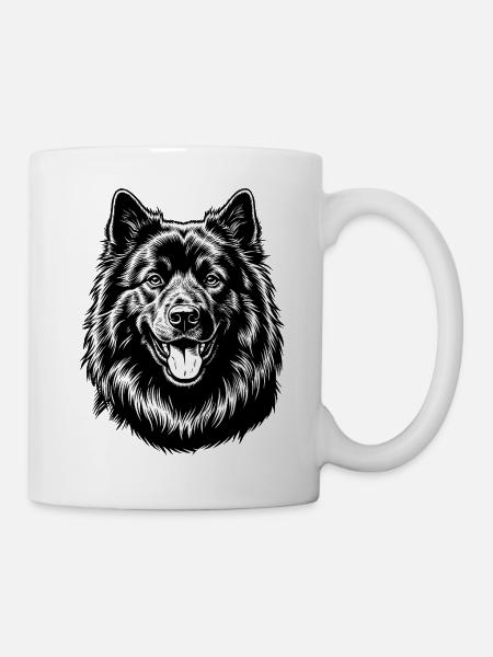 Eurasier | Schwarz - Tasse - Weiß