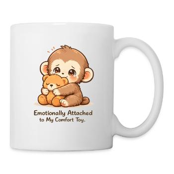 Punch Monkey Sad Cute Aesthetic Tee. - Mug blanc - blanc - Droite