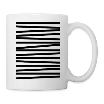 Design mit geometrischen Linien - Tasse - Weiß - Rechts