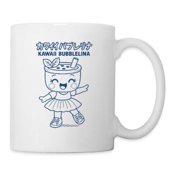 Kawaii Bubblelina - Neon Blue - Mug - white - Right