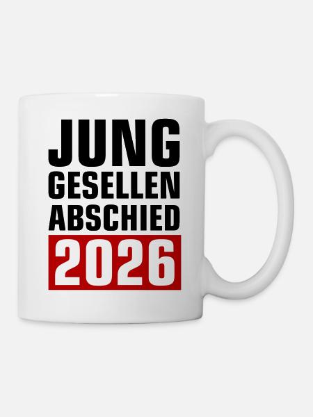 Junggesellenabschied 2026 - Tasse - Weiß