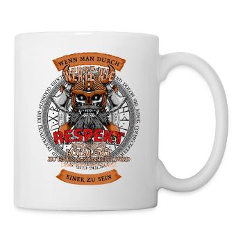Wenn man durch Werte wie Respekt - Tasse - Weiß - Rechts