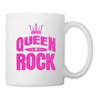 Queen of Rock – Pink Crown Design - Tasse - Weiß - Rechts