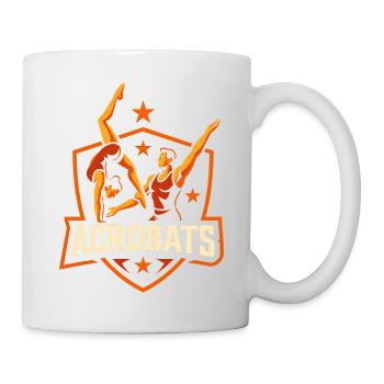 Zirkusakrobaten Lustiger Kinderzirkus - Tasse - Weiß - Rechts