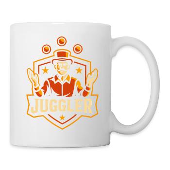 Zirkusjongleur Lustiger Kinderzirkus - Tasse - Weiß - Rechts