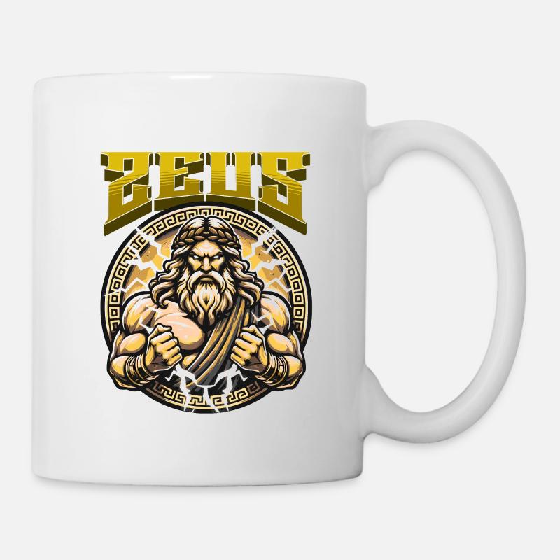Zeus Power: Mythical Lightning Image - Mug - white