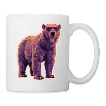 Summer Polar Bear Sunglasses - Mug - white - Right
