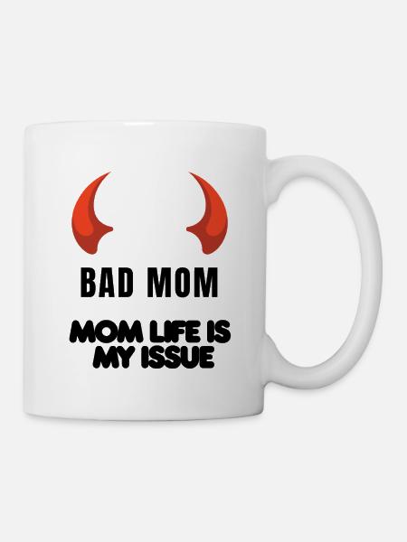 Silhouette des Cornes Rouges - Mug blanc - blanc