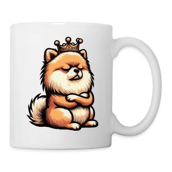 Zwergspitz Zwergspitze Spitzhund Zwergspitzhalter - Tasse - Weiß - Rechts