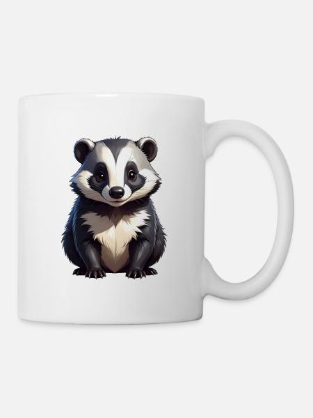 Blaireau - Mug blanc - blanc