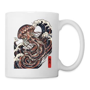 Jellyfish Japanese Ocean - Mug - white - Right