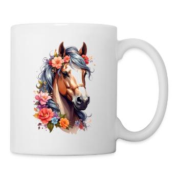 Cheval - Mug blanc - blanc - Droite