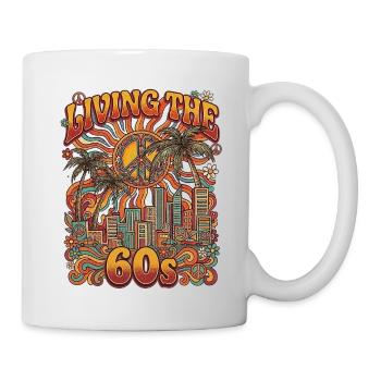 Vie hippie des années 60 - Mug blanc - blanc - Droite