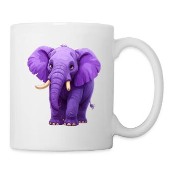 purple elephant - Mug - white - Right