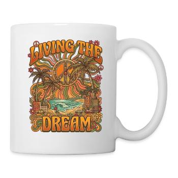 LIVING THE DREAM - Mug - white - Right
