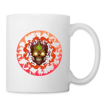 Ring of fire T-shirt Design - Mug blanc - blanc - Droite