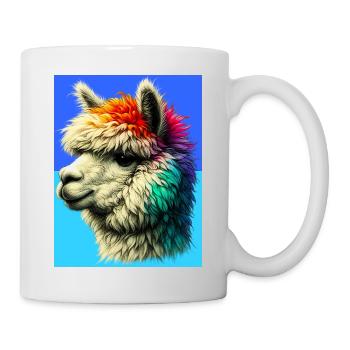Alpaka - Tasse - Weiß - Rechts