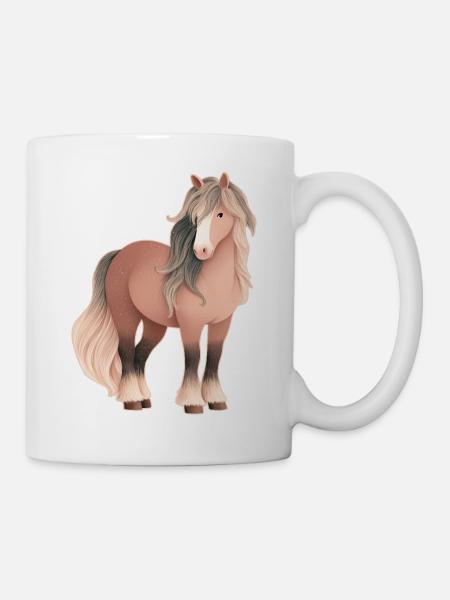 Pferd - Tasse - Weiß