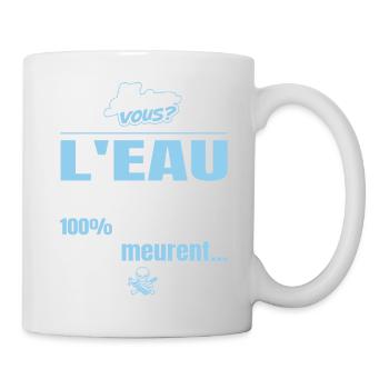 Le saviez-vous ? L’eau est dangereuse - Mug blanc - blanc - Droite