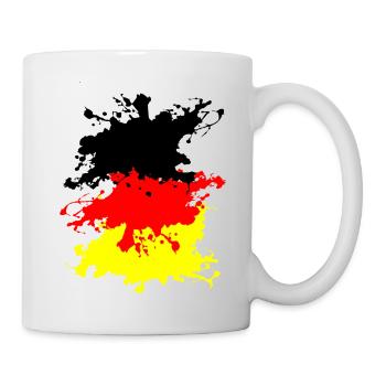 Deutschland Splash - Tasse - Weiß - Rechts