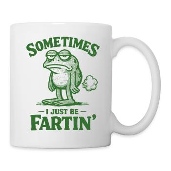 Sometimes I'm just a farting frog. - Mug - white - Right