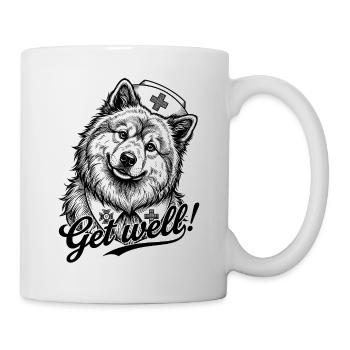 Eurasier | Nurse | Get Well - Tasse - Weiß - Rechts