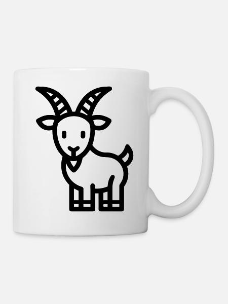 Ziege - Tasse - Weiß