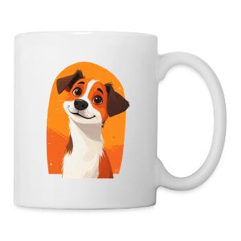 Niedlicher Hund - Tasse - Weiß - Rechts