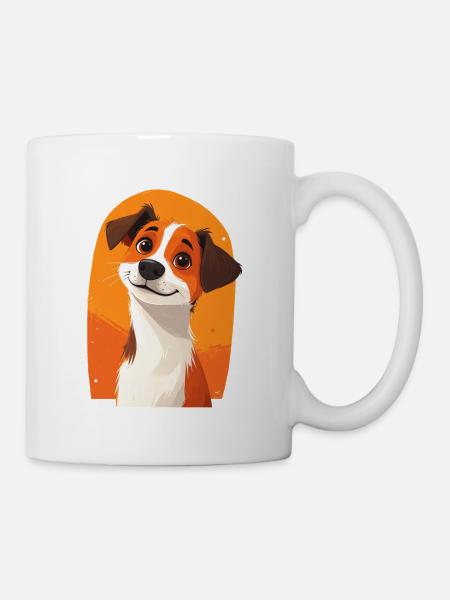 Niedlicher Hund - Tasse - Weiß