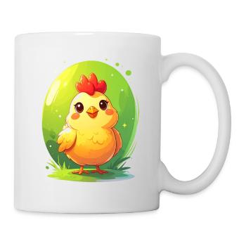 Poulet mignon - Mug blanc - blanc - Droite